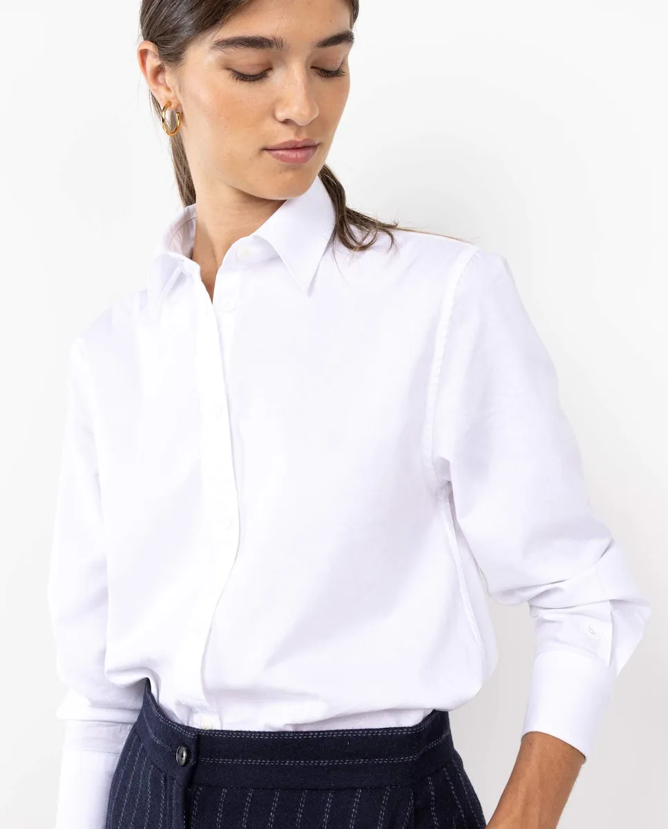 Женская однотонная рубашка для одежды El Ganso, белый
Женская однотонная рубашка для одежды El Ganso, белый