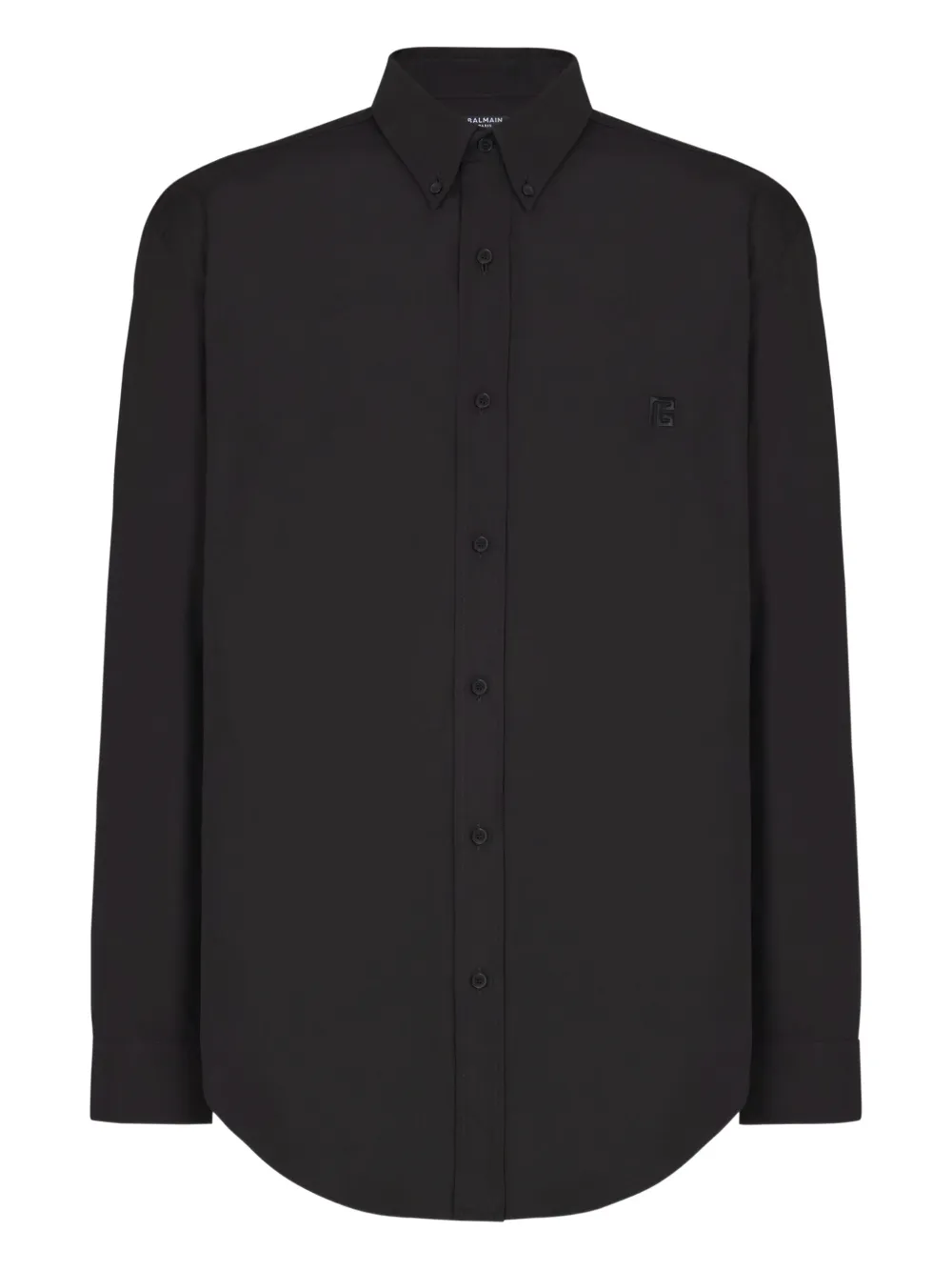 Поплиновая рубашка Balmain, черный
Поплиновая рубашка Balmain, черный