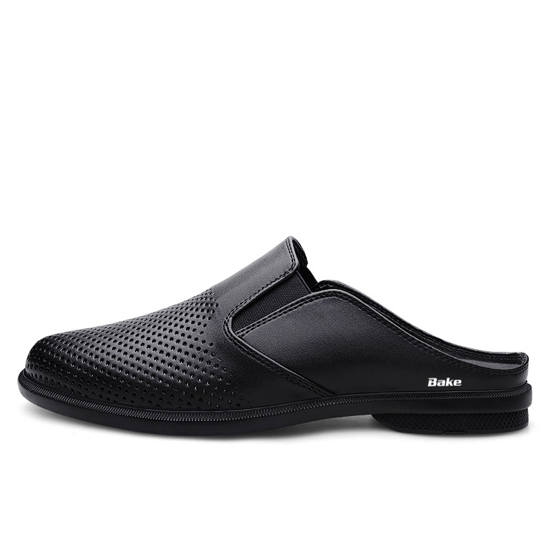 BAKE Мужские закрытые тапочки черные с прорезями, цвет Black Cut-Out
BAKE Мужские закрытые тапочки черные с прорезями, цвет Black Cut-Out