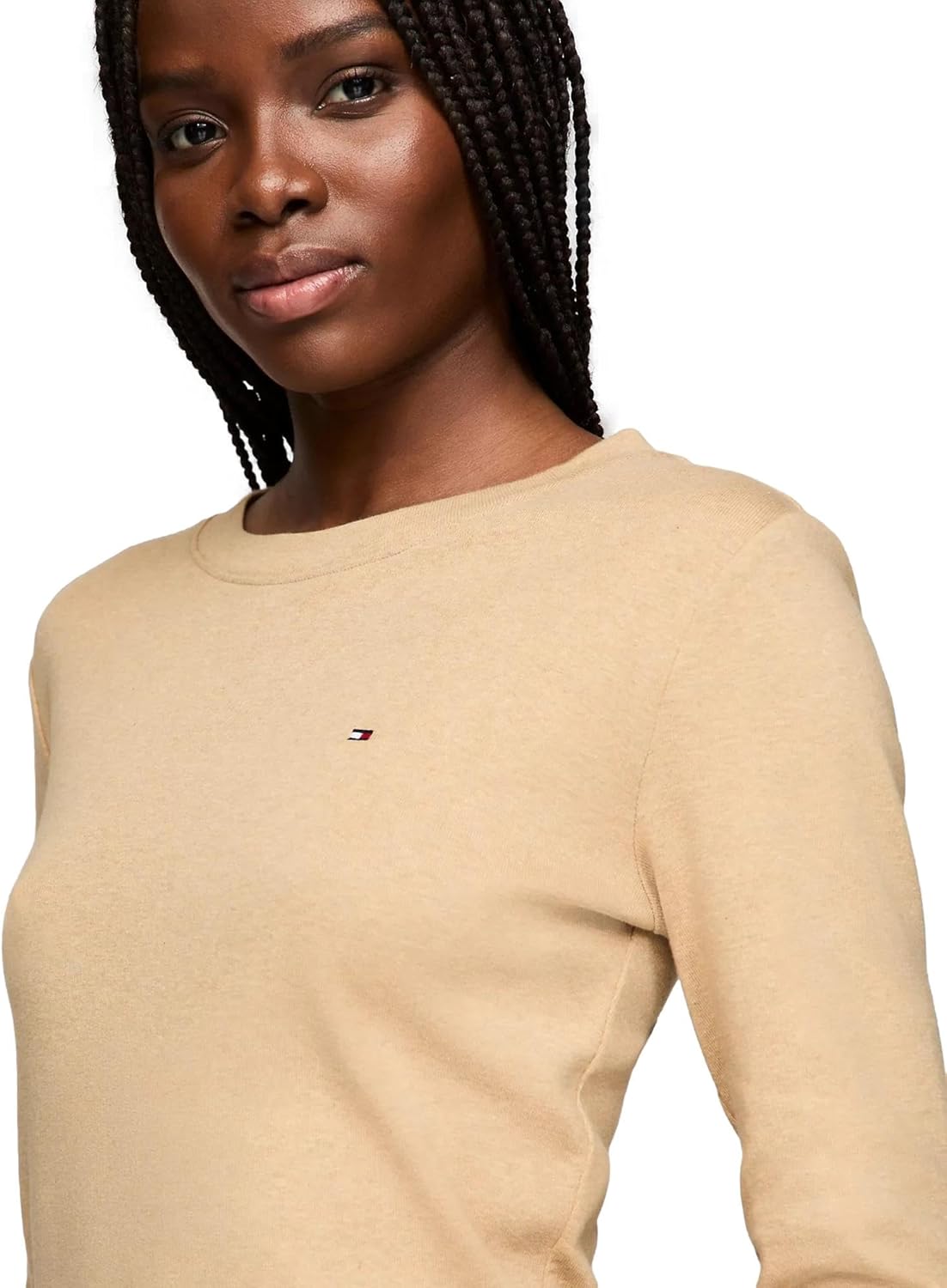 Женский лонгслив с узором пейсли от Tommy Hilfiger, Beige Heather.
Женский лонгслив с узором пейсли от Tommy Hilfiger, Beige Heather.