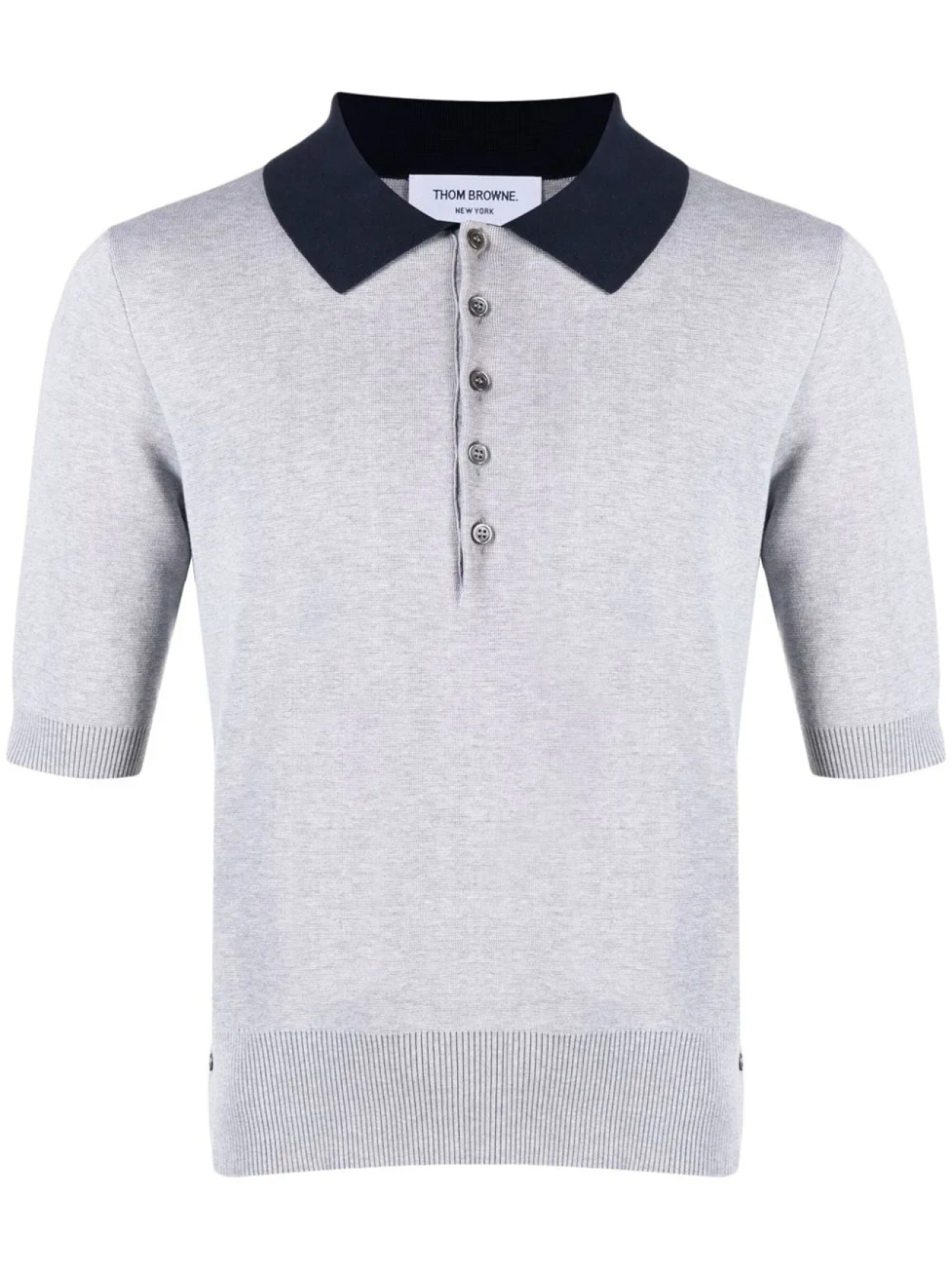 Thom Browne рубашка поло с контрастным воротником, серый
Thom Browne рубашка поло с контрастным воротником, серый