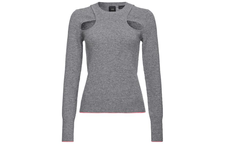 Футболка с вырезами из шерсти и кашемира PINKO, серый
Футболка с вырезами из шерсти и кашемира PINKO, серый