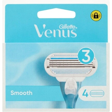 Gillette Лезвия Venus Smooth - Упаковка из 4 шт.
Gillette Лезвия Venus Smooth - Упаковка из 4 шт.