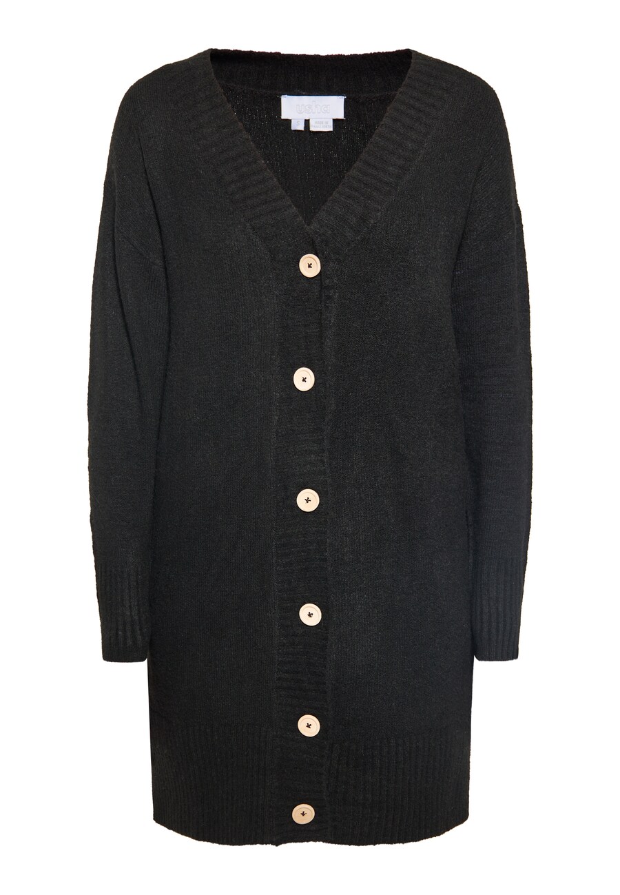 Вязаный кардиган usha WHITE LABEL Knit Cardigan, черный
Вязаный кардиган usha WHITE LABEL Knit Cardigan, черный