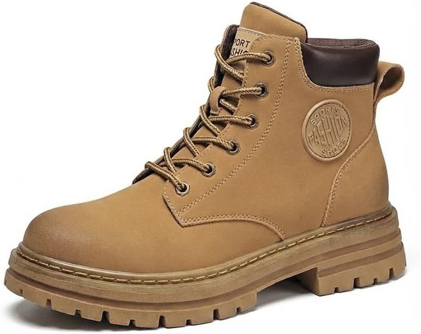 Мужские защитные ботинки FLOWERGIRR с металлическим носком, средний вырез, рабочая обувь для промышленного строительства, противоскользящая резиновая подошва, желто-черные, размер США
Мужские защитные ботинки FLOWERGIRR с металлическим носком, средний вырез, рабочая обувь для промышленного строительства, противоскользящая резиновая подошва, желто-черные, размер США