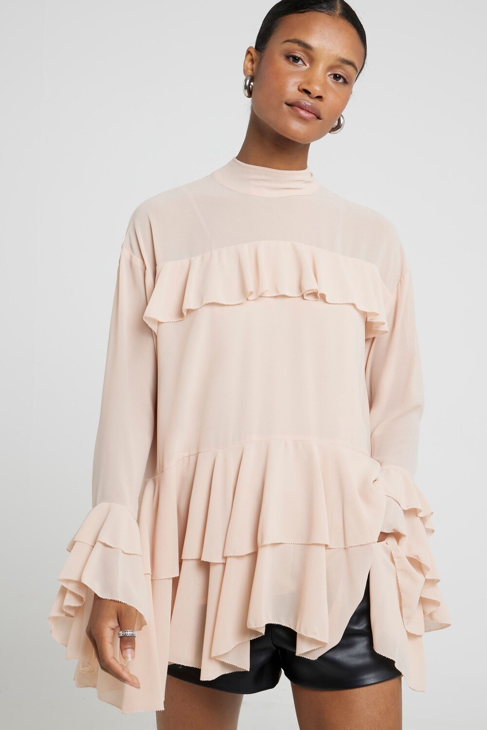 Блузка с оборками River Island, розовый
Блузка с оборками River Island, розовый