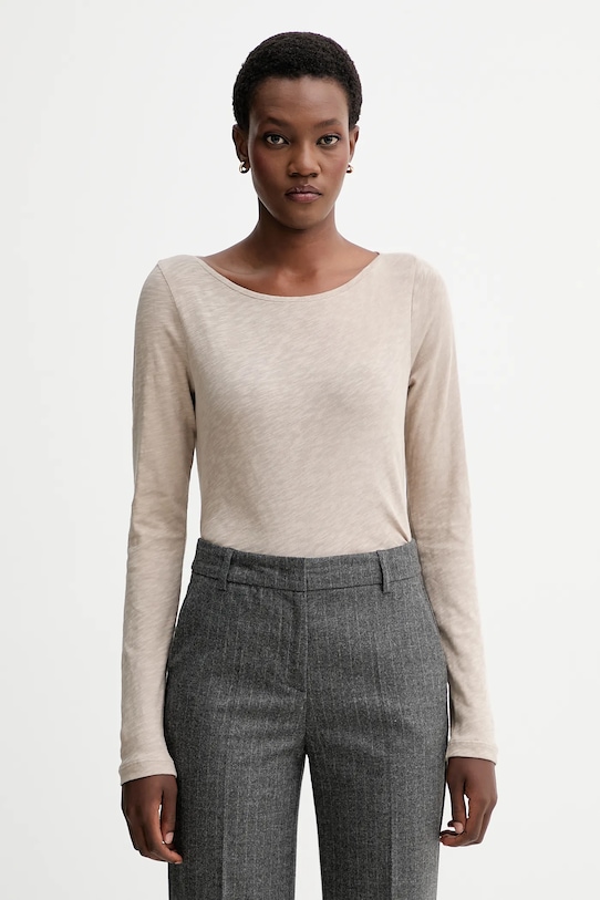 Хлопковый лонгслив Marc O'Polo, бежевый
Хлопковый лонгслив Marc O'Polo, бежевый