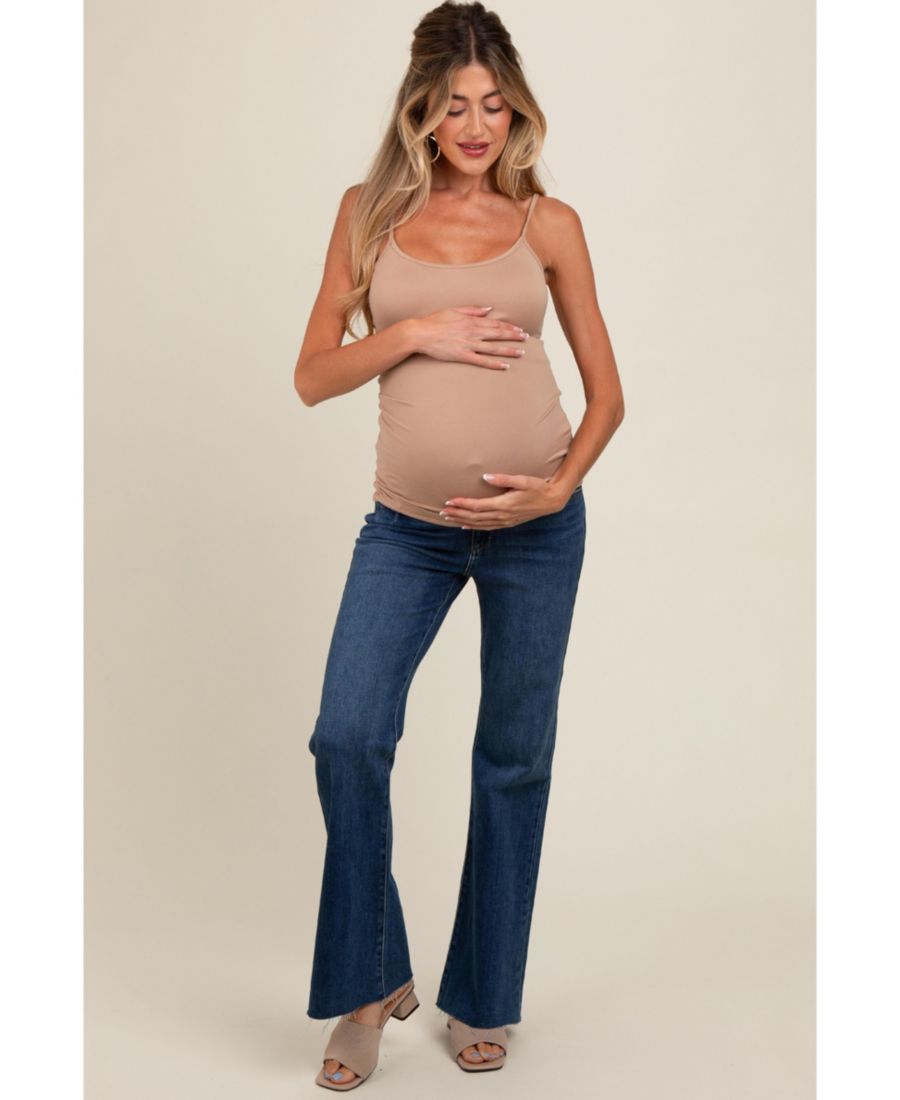 Джинсы-клеш для беременных с необработанным краем Pinkblush, Navy blue
Джинсы-клеш для беременных с необработанным краем Pinkblush, Navy blue