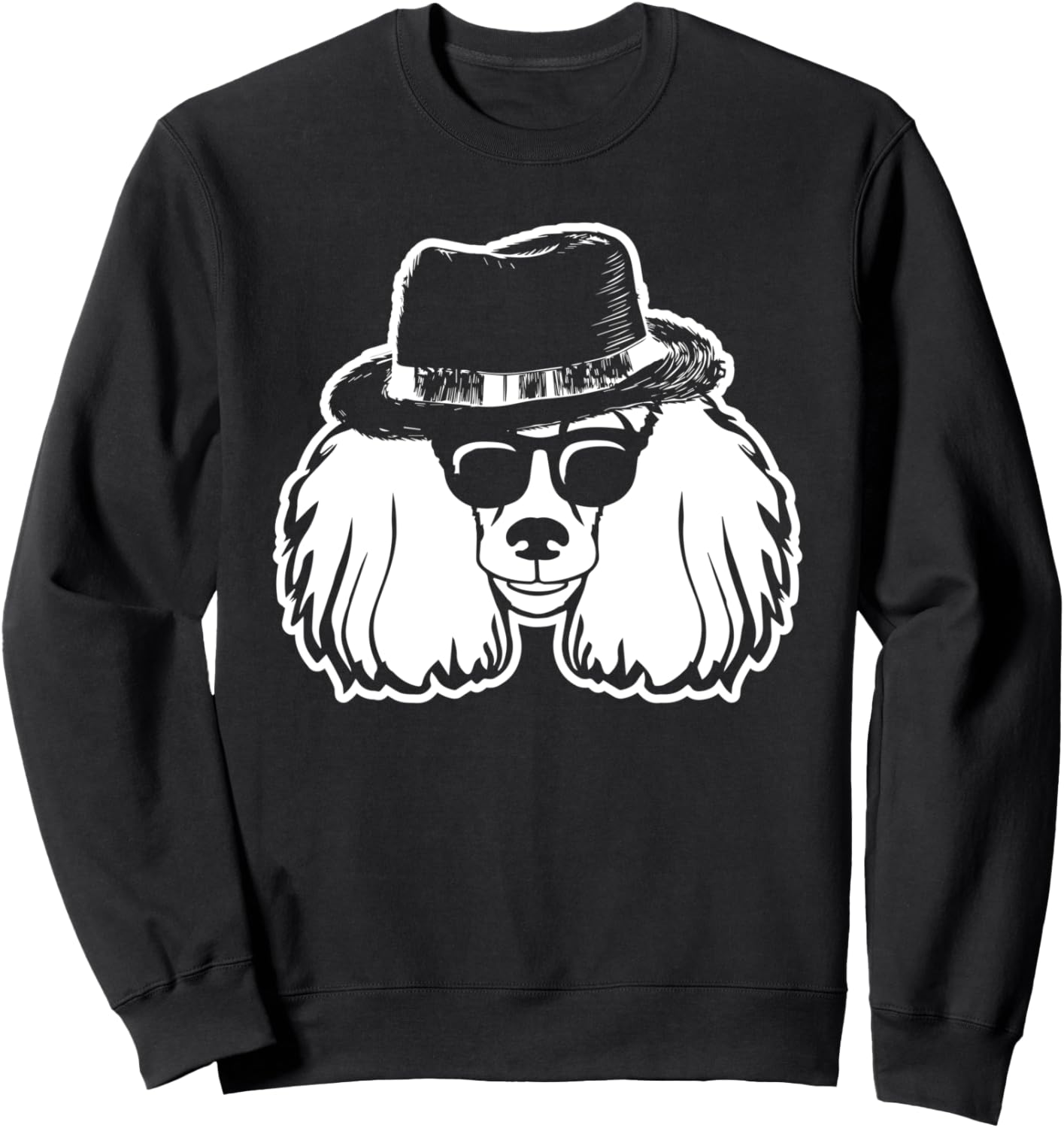 Стильная толстовка с изображением пуделя, солнцезащитными очками и шляпой Poodle Forever Apparel, черный
Стильная толстовка с изображением пуделя, солнцезащитными очками и шляпой Poodle Forever Apparel, черный