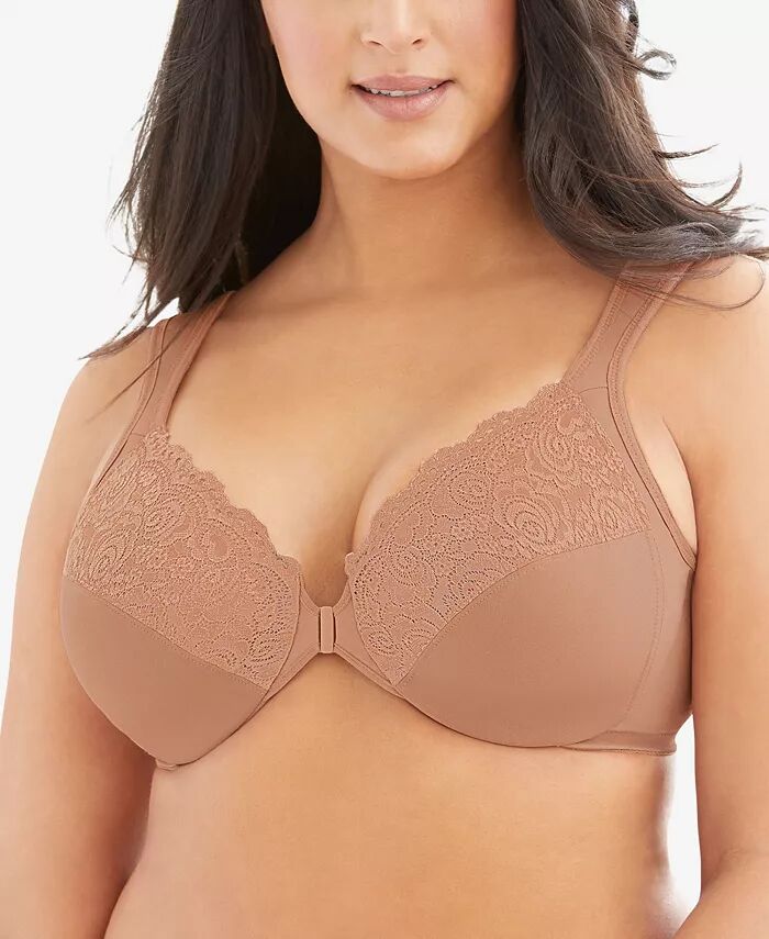 Женский бюстгальтер Wonderwire Front Close Bra для полных женщин больших размеров 1245 Glamorise, коричневый/бежевый
Женский бюстгальтер Wonderwire Front Close Bra для полных женщин больших размеров 1245 Glamorise, коричневый/бежевый