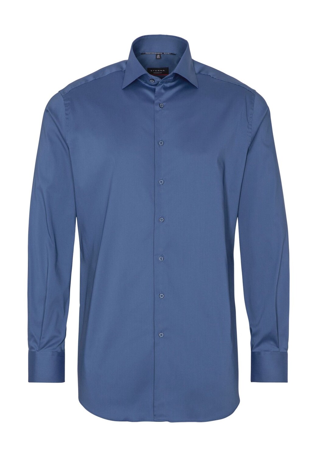 Деловая рубашка, современный крой, воротник акулы, мужская ETERNA, синий
Деловая рубашка, современный крой, воротник акулы, мужская ETERNA, синий