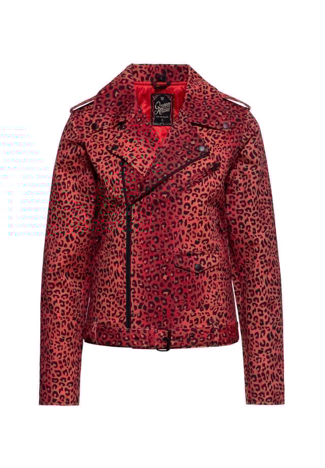 Байкерская куртка с принтом лео по всей поверхности Motor Queen Service Queen Kerosin, красный
Байкерская куртка с принтом лео по всей поверхности Motor Queen Service Queen Kerosin, красный