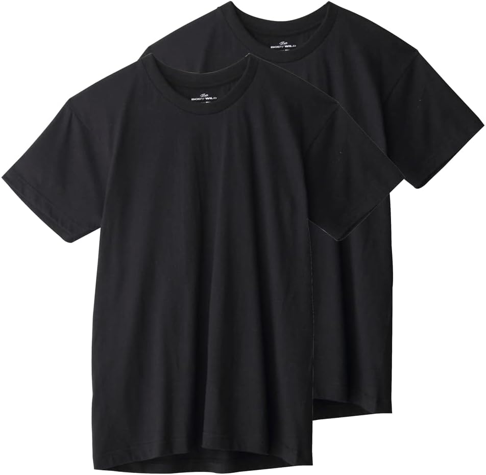 Мужская футболка Body Wild с коротким рукавом и круглым вырезом, 100% хлопок Tenjiku, комплект из 2 штук
Мужская футболка Body Wild с коротким рукавом и круглым вырезом, 100% хлопок Tenjiku, комплект из 2 штук