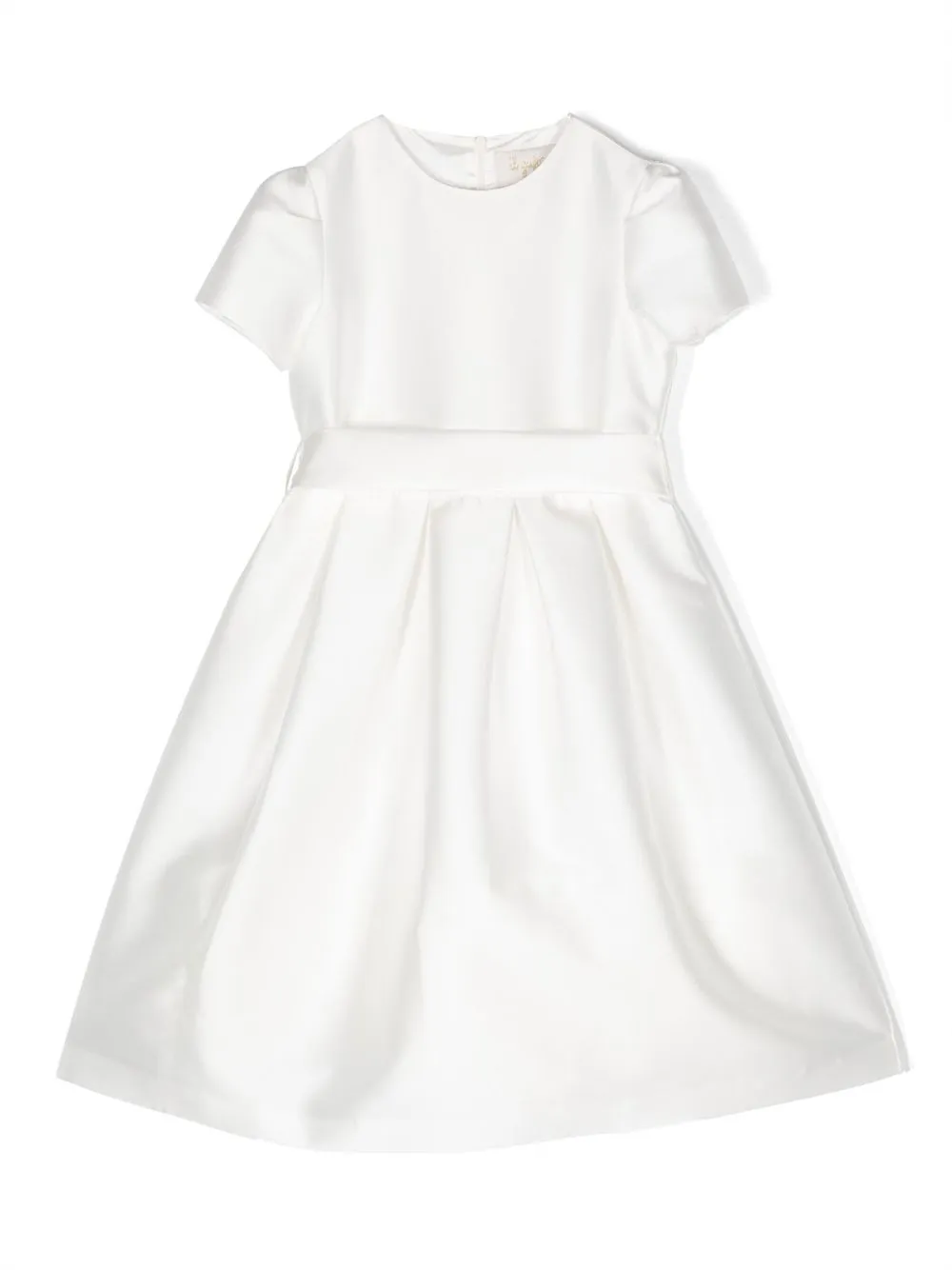 Платье с короткими рукавами и бантом Il Gufo, белый
Платье с короткими рукавами и бантом Il Gufo, белый