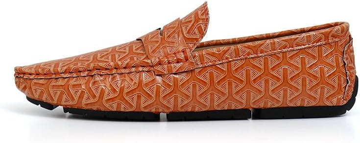 Мужские классические пенни-лоферы Santimon с геометрическим узором, слипоны-мокасины, повседневные плоские туфли, оранжевый
Мужские классические пенни-лоферы Santimon с геометрическим узором, слипоны-мокасины, повседневные плоские туфли, оранжевый