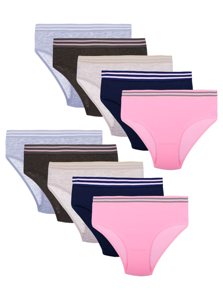 LOREZA Комплект из 10 трусиков в полоску, разных цветов
LOREZA Комплект из 10 трусиков в полоску, разных цветов