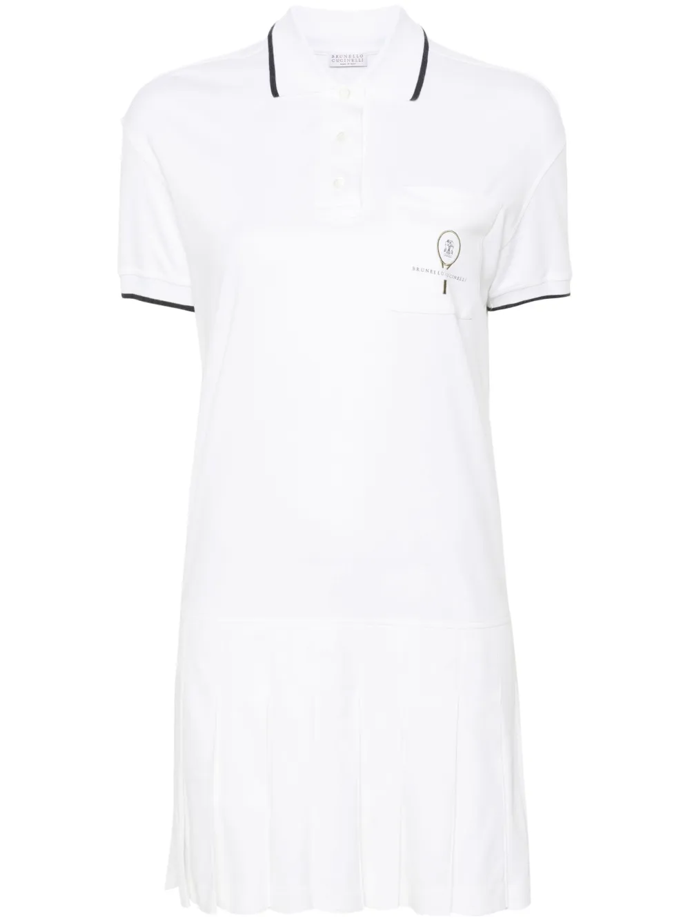 Платье мини с контрастными полосками Brunello Cucinelli, белый
Платье мини с контрастными полосками Brunello Cucinelli, белый