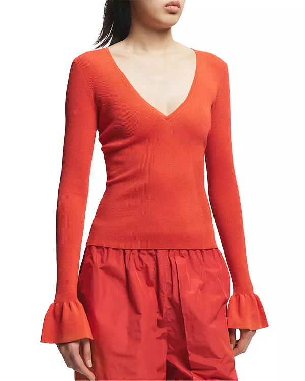 Вязаный шерстяной свитер Watson с оборками Saint Art, красный
Вязаный шерстяной свитер Watson с оборками Saint Art, красный