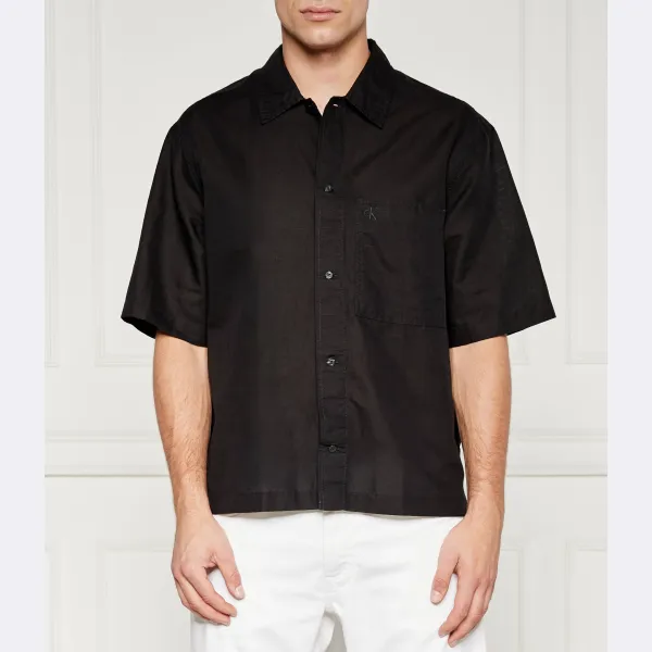 Льняная рубашка свободного кроя Calvin Klein, черный
Льняная рубашка свободного кроя Calvin Klein, черный