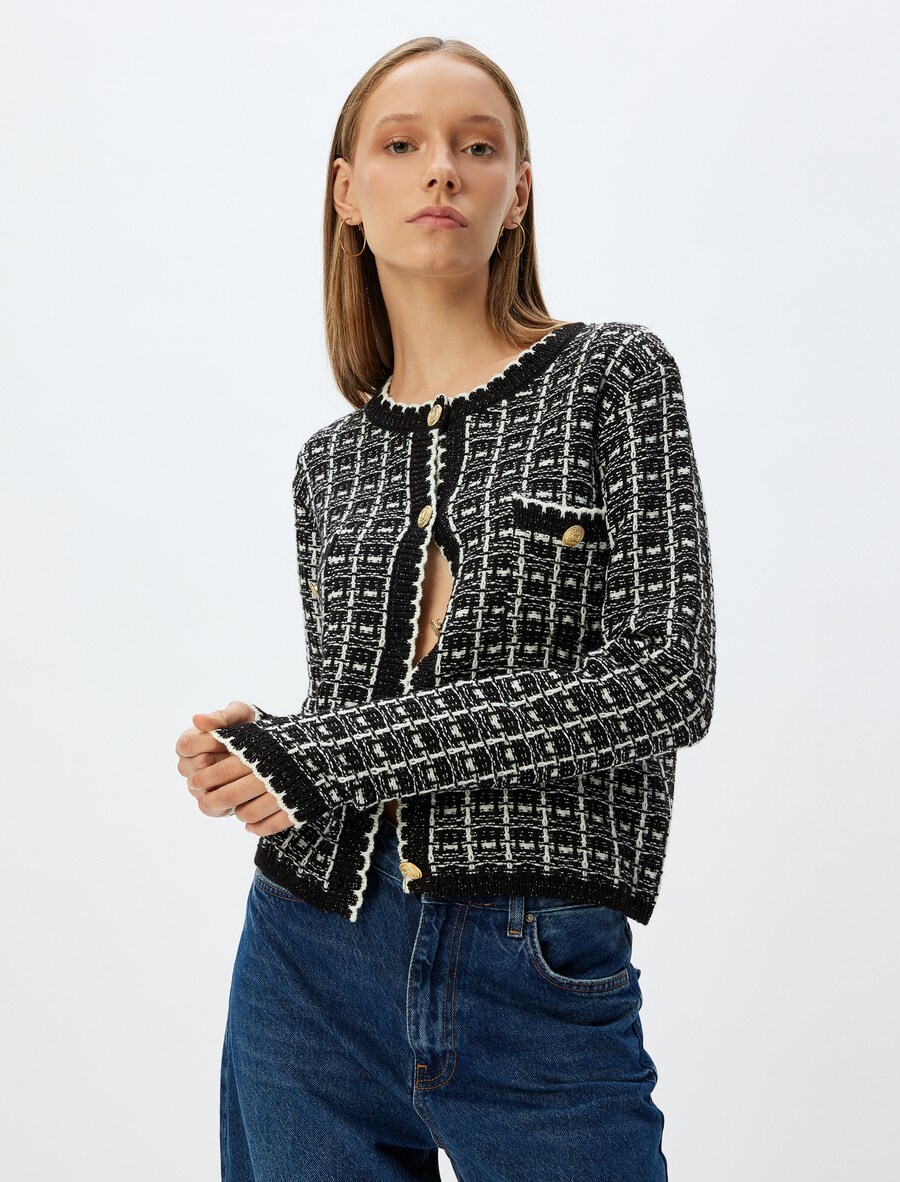 Вязаный кардиган Koton, Black
Вязаный кардиган Koton, Black