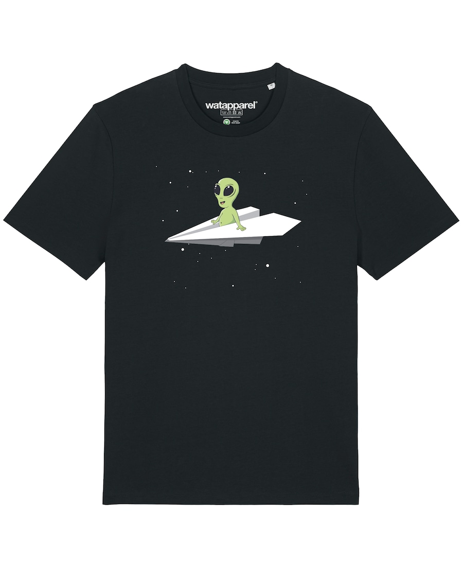 Рубашка Watapparel Alien on a paper plane, черный
Рубашка Watapparel Alien on a paper plane, черный