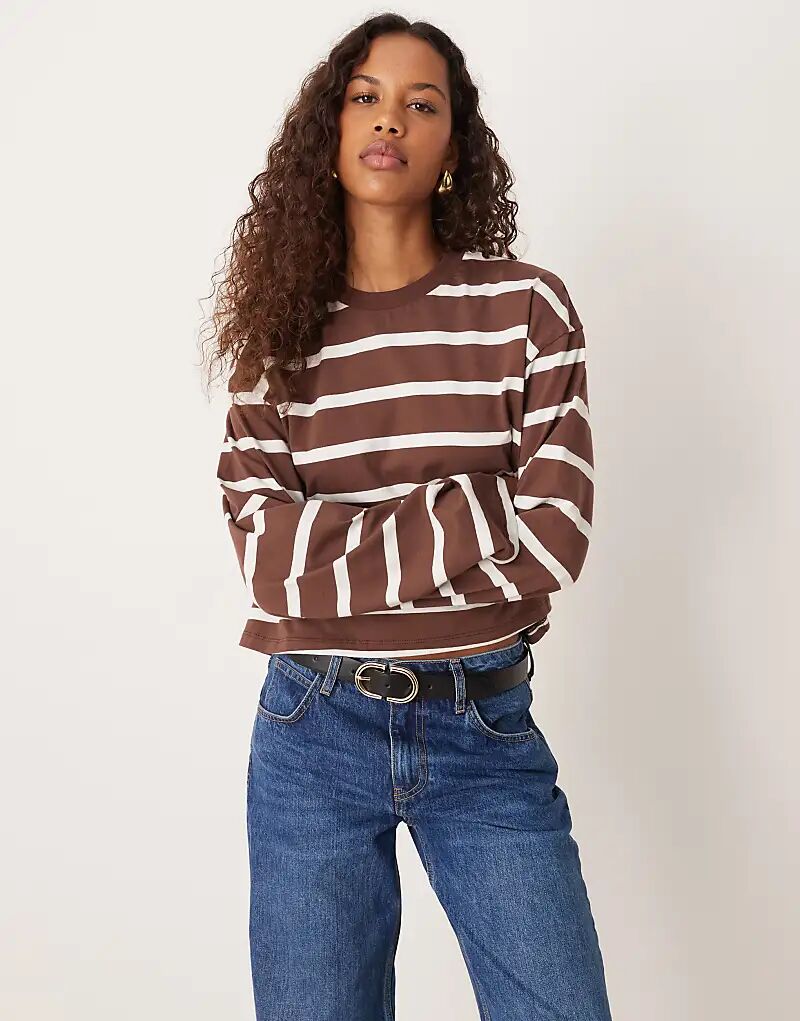 Лонгслив Asos Design Boxy Crop, шоколадно-кремовый/полоска, Шоколадный, Лонгслив Asos Design Boxy Crop, шоколадно-кремовый/полоска
Лонгслив Asos Design Boxy Crop, шоколадно-кремовый/полоска, Шоколадный, Лонгслив Asos Design Boxy Crop, шоколадно-кремовый/полоска