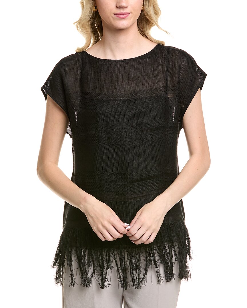 Lafayette 148 New York Блузка из льняной смеси с бахромой, черный
Lafayette 148 New York Блузка из льняной смеси с бахромой, черный