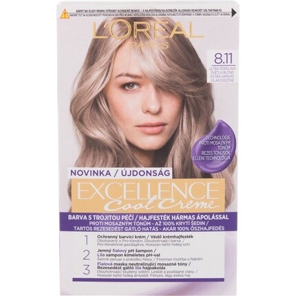 Loreal Paris Excellence Cool Cream краска для волос 8.11 Ультра пепельный светло-русый L'Oréal Professionnel
Loreal Paris Excellence Cool Cream краска для волос 8.11 Ультра пепельный светло-русый L'Oréal Professionnel