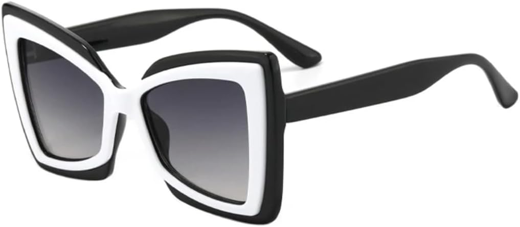 Модные солнцезащитные очки большого размера «кошачий глаз» с двухцветными линзами, ретро-эффект, градиентные линзы, защита от УФ-излучения UV400, трендовые для мужчин UUPTTPL, Black White Gray
Модные солнцезащитные очки большого размера «кошачий глаз» с двухцветными линзами, ретро-эффект, градиентные линзы, защита от УФ-излучения UV400, трендовые для мужчин UUPTTPL, Black White Gray