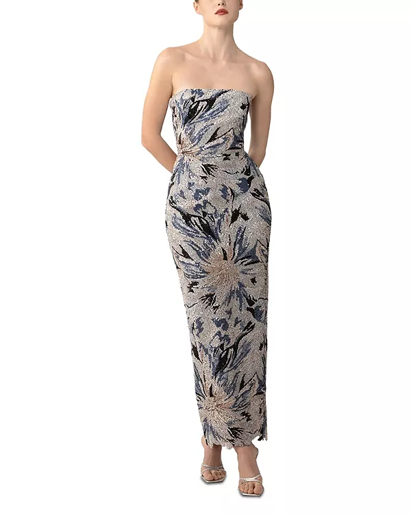 Платье Мерил, расшитое пайетками Sau Lee, синий
Платье Мерил, расшитое пайетками Sau Lee, синий