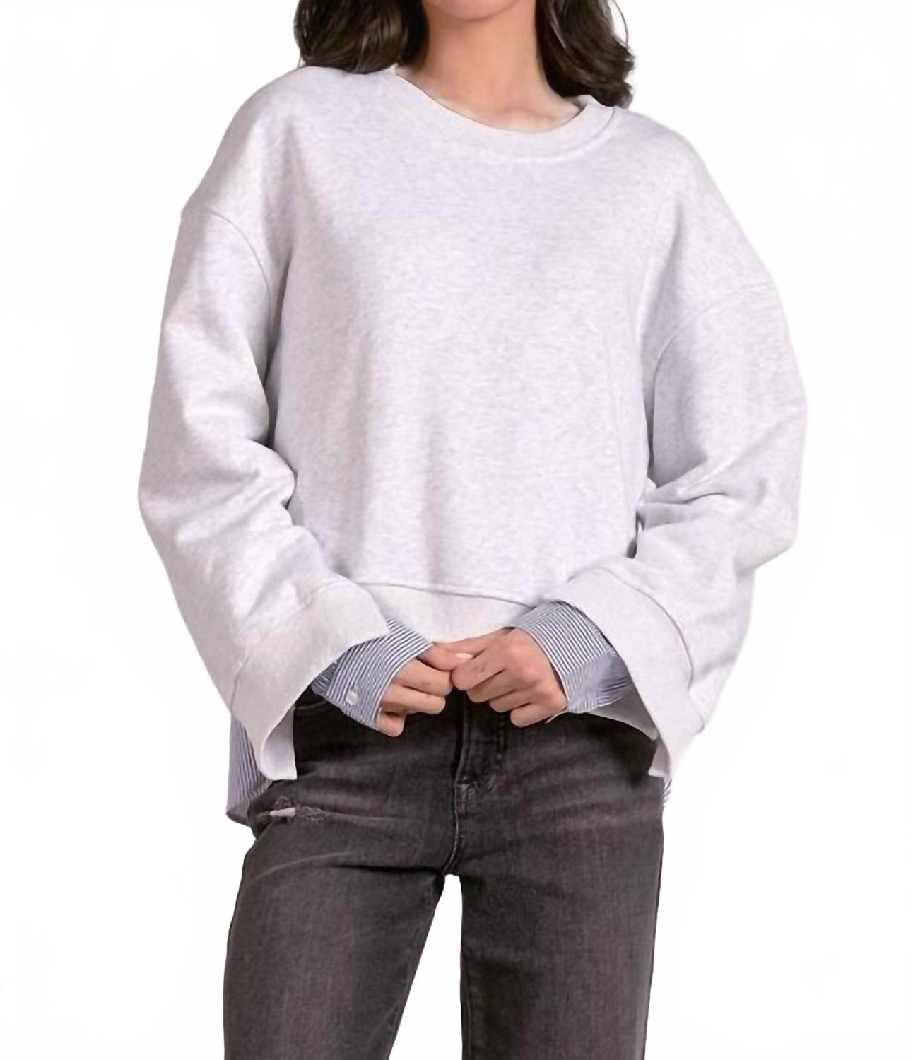 ELAN Топ из смешанных материалов серого цвета
ELAN Топ из смешанных материалов серого цвета