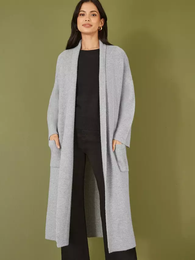Кардиган Yumi Knitted Maxi Pocket, серый
Кардиган Yumi Knitted Maxi Pocket, серый