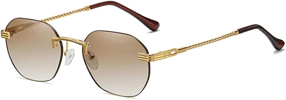 Женские солнцезащитные очки без оправы с золотистым металлическим покрытием, безрамочные, с градиентными линзами, синие модные солнцезащитные очки для мужчин, UV400 KTUCN, 02 Gold-tea
Женские солнцезащитные очки без оправы с золотистым металлическим покрытием, безрамочные, с градиентными линзами, синие модные солнцезащитные очки для мужчин, UV400 KTUCN, 02 Gold-tea