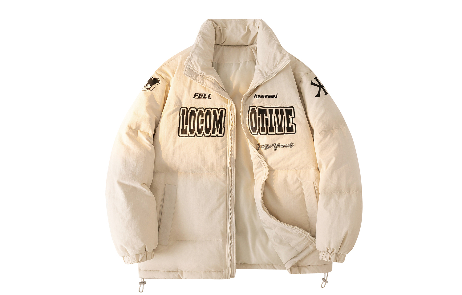 Kawasaki Унисекс пуховик, Beige (Locomotive Style)
Kawasaki Унисекс пуховик, Beige (Locomotive Style)