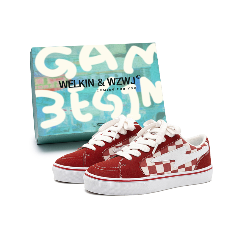 WELKIN&WZWJ Скользоустойчивые, износостойкие, легкие, дышащие низкие скейтерские кроссовки унисекс - Энергичный красный, цвет Energetic Red
WELKIN&WZWJ Скользоустойчивые, износостойкие, легкие, дышащие низкие скейтерские кроссовки унисекс - Энергичный красный, цвет Energetic Red