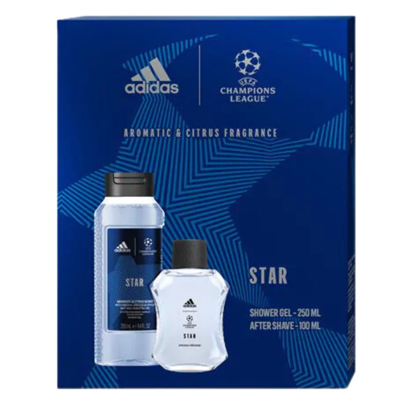 Adidas, Star UEFA Champions League, набор косметики, 2 шт.
Adidas, Star UEFA Champions League, набор косметики, 2 шт.