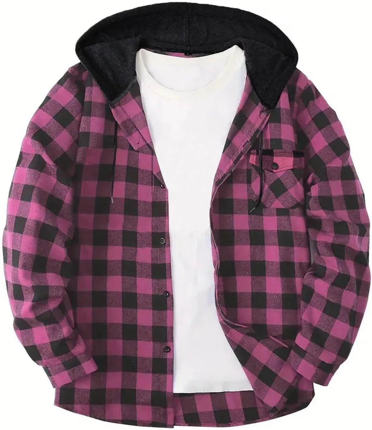 Xiaojmake мужская фланелевая толстовка-рубашка с капюшоном, карманы
Xiaojmake мужская фланелевая толстовка-рубашка с капюшоном, карманы