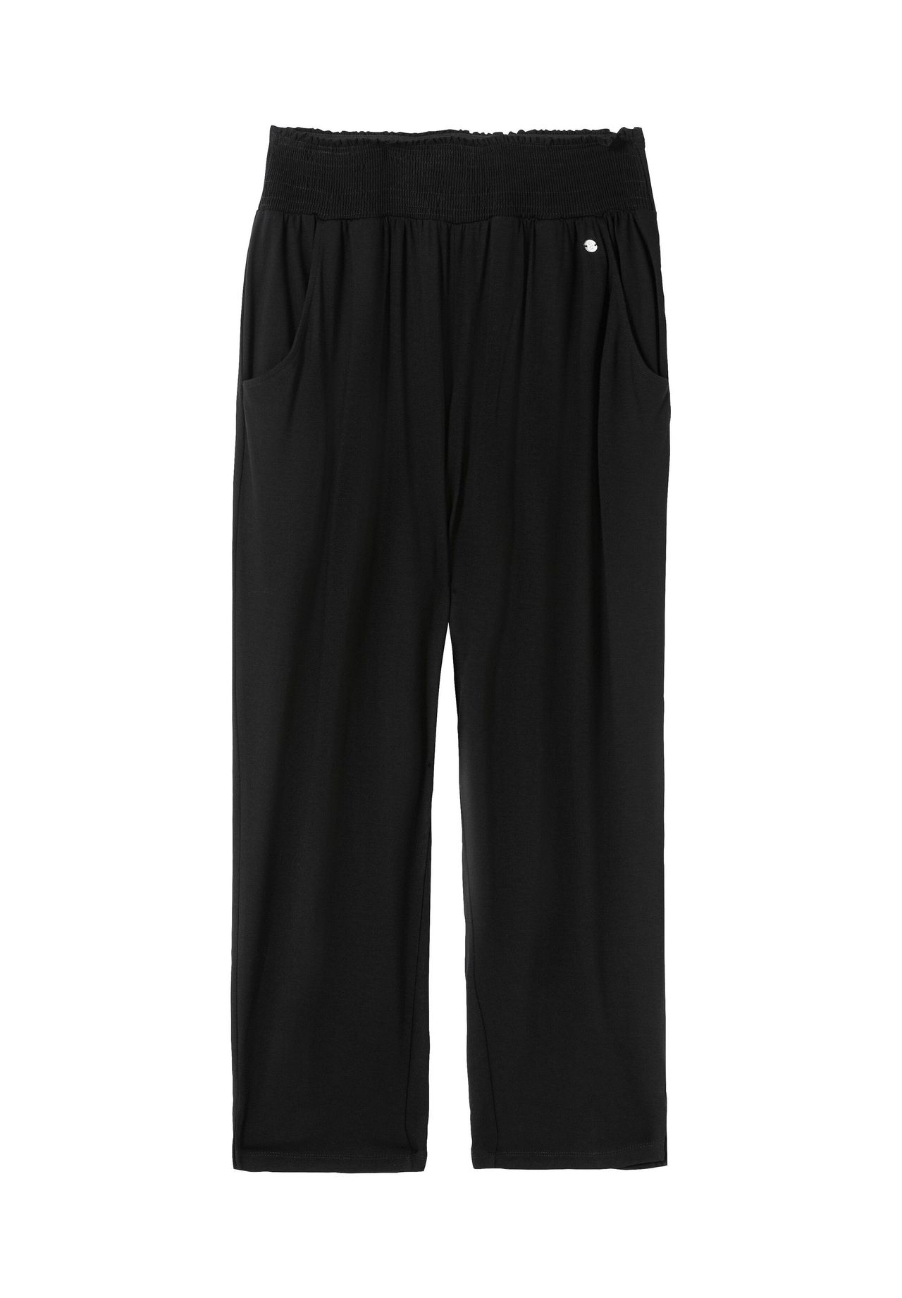 Брюки из джерси с широким присборенным поясом и цветочным принтом Sheego, черный
Брюки из джерси с широким присборенным поясом и цветочным принтом Sheego, черный