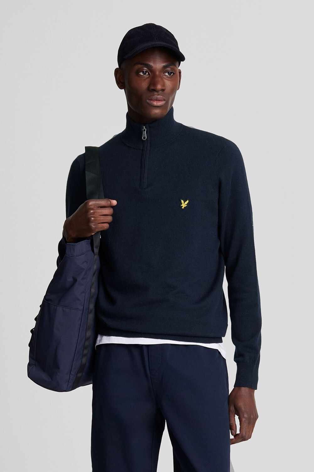 Джемпер из хлопковой мериносовой шерсти с застежкой молнией на четверть Lyle & Scott, синий
Джемпер из хлопковой мериносовой шерсти с застежкой молнией на четверть Lyle & Scott, синий