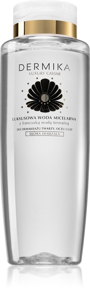 Роскошная икорная мицеллярная вода с термальной водой Dermika, 400 мл
Роскошная икорная мицеллярная вода с термальной водой Dermika, 400 мл
