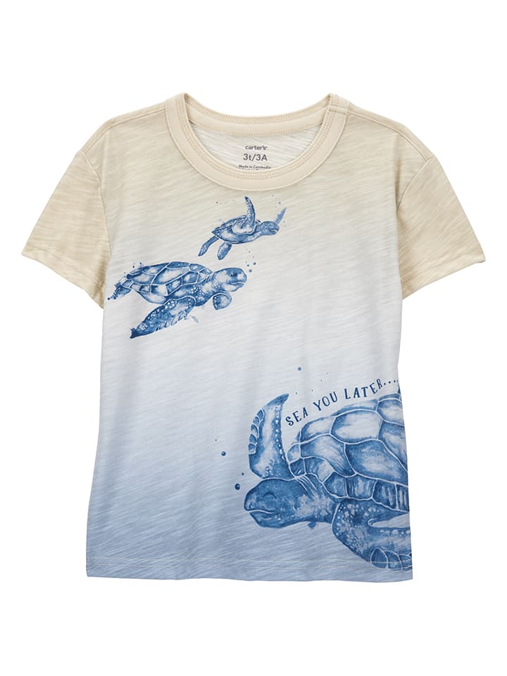 Футболка carter's, бежевый/синий
Футболка carter's, бежевый/синий
