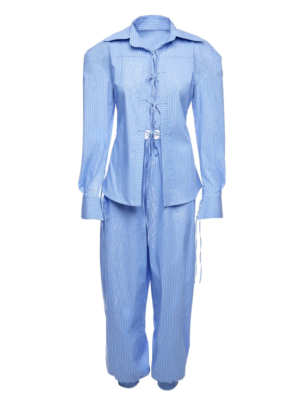 Комбинезон в тонкую полоску со шнуровкой Ana Radu, синий
Комбинезон в тонкую полоску со шнуровкой Ana Radu, синий