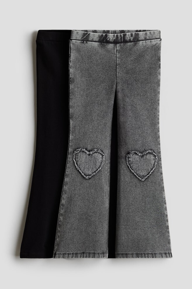 2 пары расклешенных джеггинсов H&M, серый
2 пары расклешенных джеггинсов H&M, серый