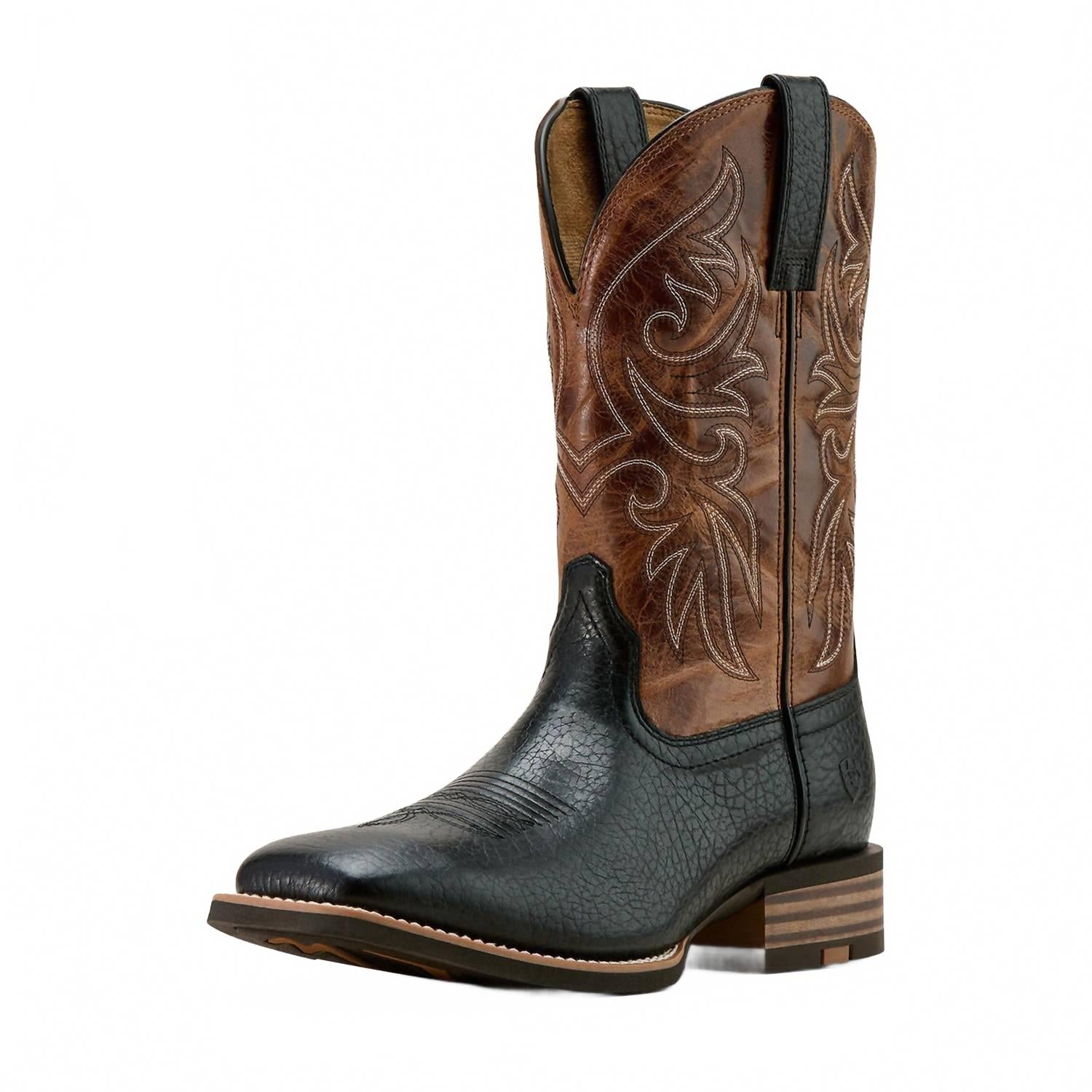 Мужские ботинки-рогатки среднего размера, цвет: черный саман / темно-коричневый Ariat, Black Adobe / Dark Tan
Мужские ботинки-рогатки среднего размера, цвет: черный саман / темно-коричневый Ariat, Black Adobe / Dark Tan