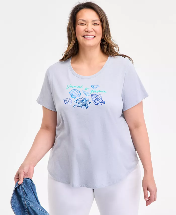 Футболка с принтом и круглым вырезом больших размеров Style & Co, синий
Футболка с принтом и круглым вырезом больших размеров Style & Co, синий