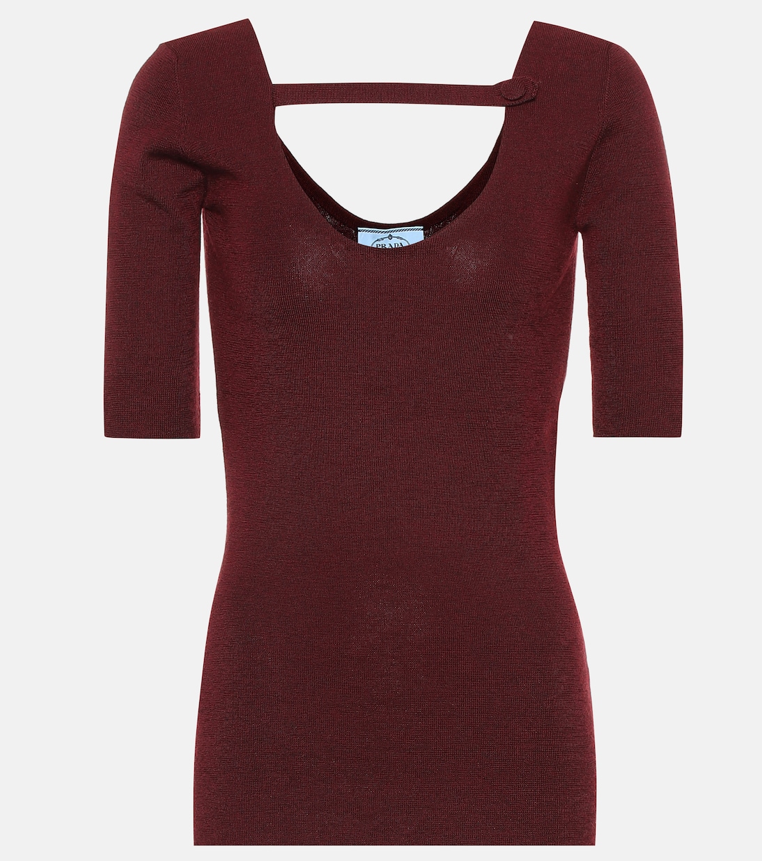 Кашемировый и шёлковый топ Prada, Bordeaux
Кашемировый и шёлковый топ Prada, Bordeaux