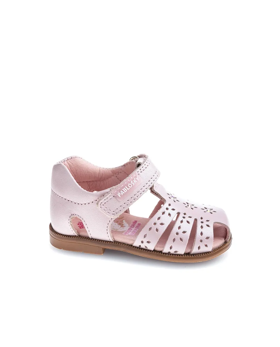 Детские сандалии из кожи на липучке Pablosky, розовый
Детские сандалии из кожи на липучке Pablosky, розовый