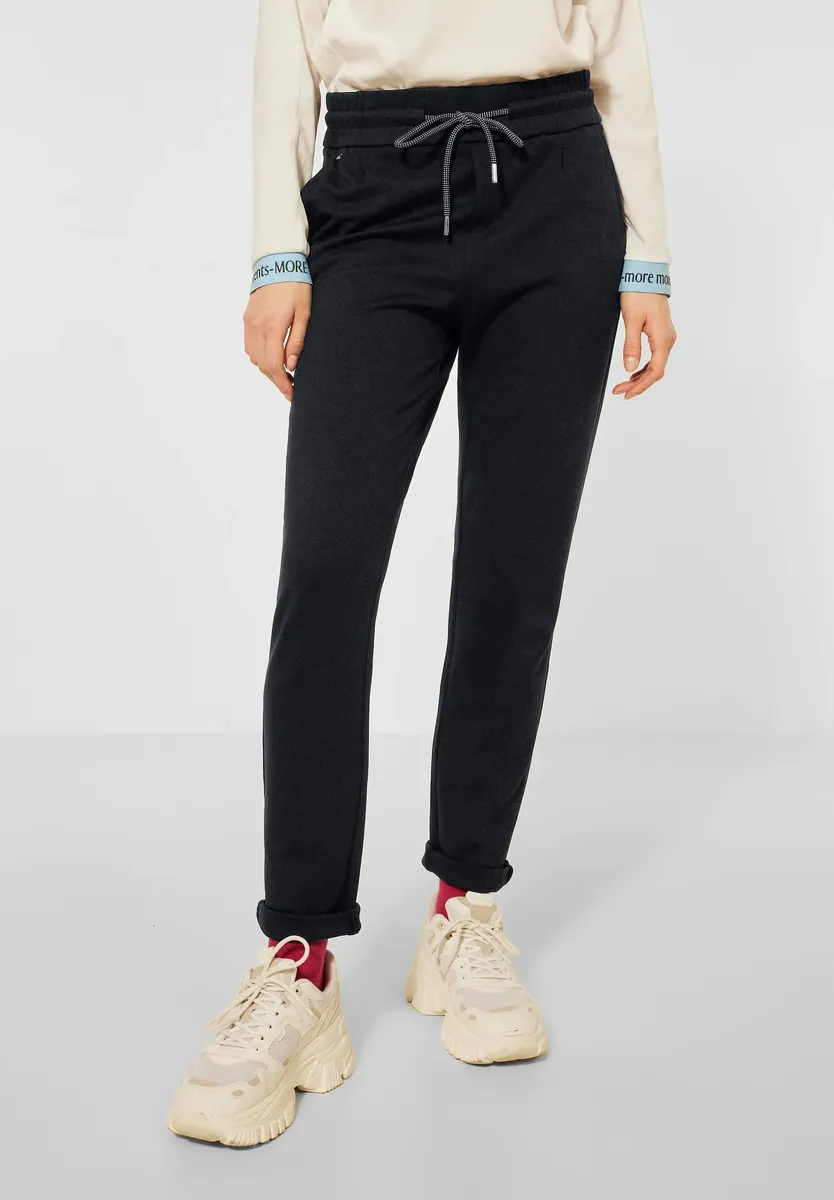 Однотонные тканевые брюки STREET ONE, черный
Однотонные тканевые брюки STREET ONE, черный