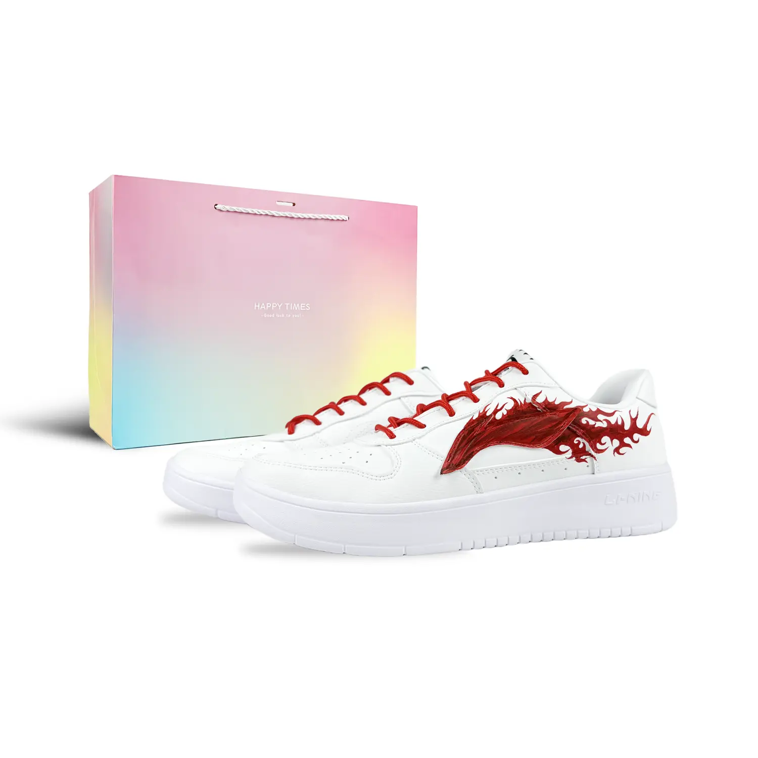 LINING Лининг Понтун Бутс Кушенинг, износостойкие лоу-топ скейтборд обувь мужские белый красный - белый красный-макарон шоппинг сумка, цвет White Red-Macaron Shopping Bag 
LINING Лининг Понтун Бутс Кушенинг, износостойкие лоу-топ скейтборд обувь мужские белый красный - белый красный-макарон шоппинг сумка, цвет White Red-Macaron Shopping Bag