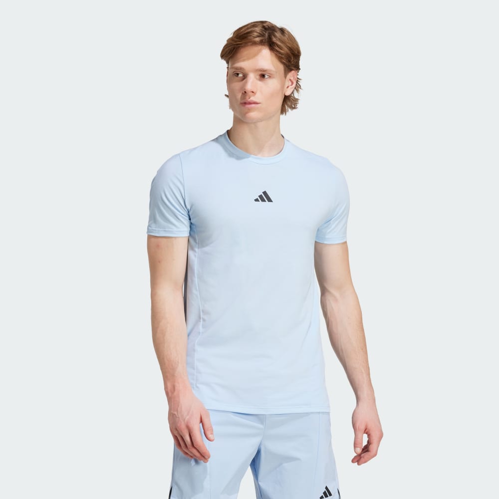 Спортивная футболка Adidas Designed for Training Workout Tee, цвет Glow Blue 
Спортивная футболка Adidas Designed for Training Workout Tee, цвет Glow Blue